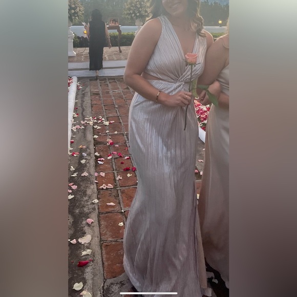 Aqua champagne/gold wedding guest dress size small - Picture 3 of 7